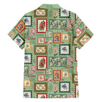 Aussie Birds Christmas La La Land Family Matching Mermaid Dress and Hawaiian Shirt Green Vintage Stamp Edition - Aussie Hoodie