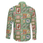 Aussie Birds Christmas La La Land Family Matching Mermaid Dress and Hawaiian Shirt Green Vintage Stamp Edition - Aussie Hoodie