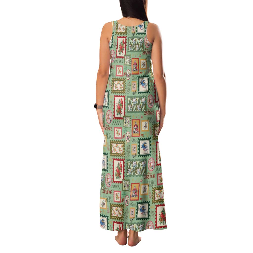 Aussie Birds Christmas La La Land Family Matching Tank Maxi Dress and Hawaiian Shirt Green Vintage Stamp Edition - Aussie Hoodie