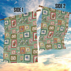 Aussie Birds Christmas La La Land Garden Flag Green Vintage Stamp Edition - Aussie Hoodie
