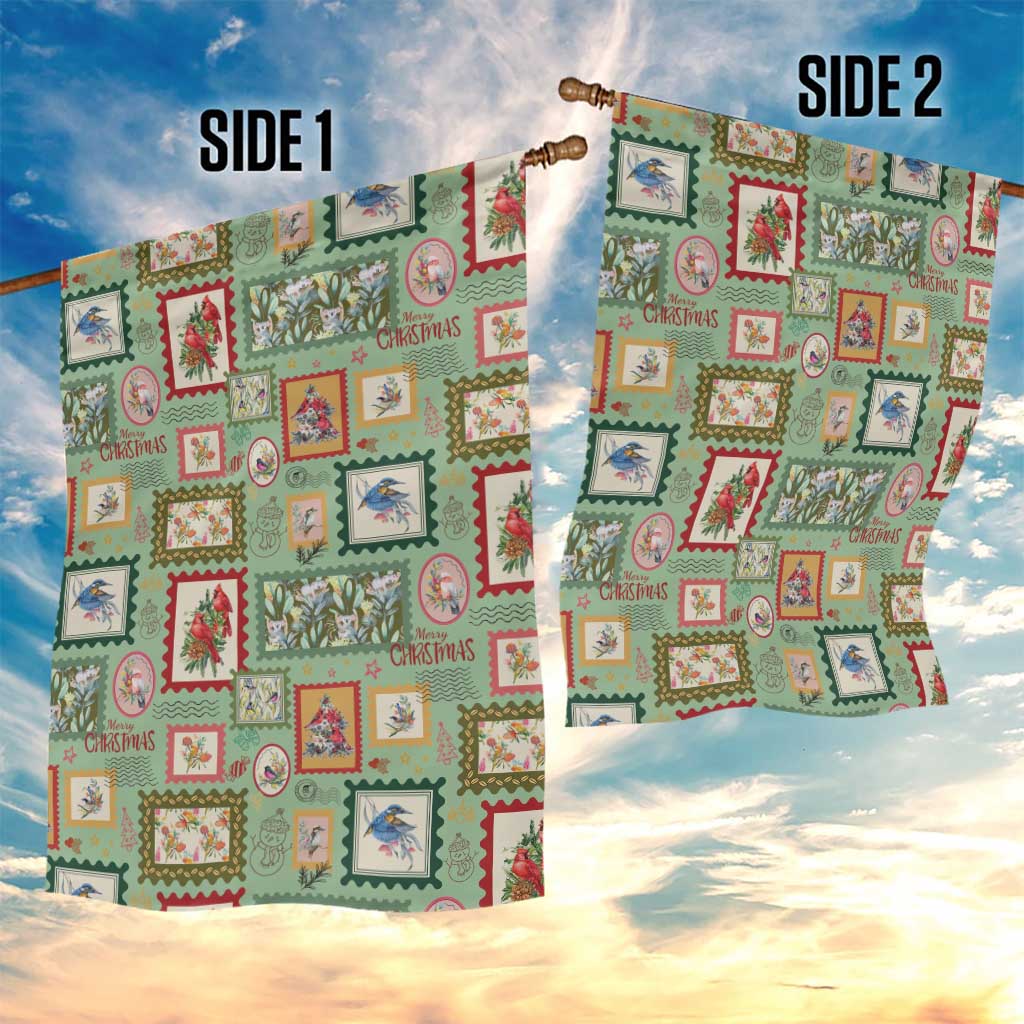 Aussie Birds Christmas La La Land Garden Flag Green Vintage Stamp Edition - Aussie Hoodie
