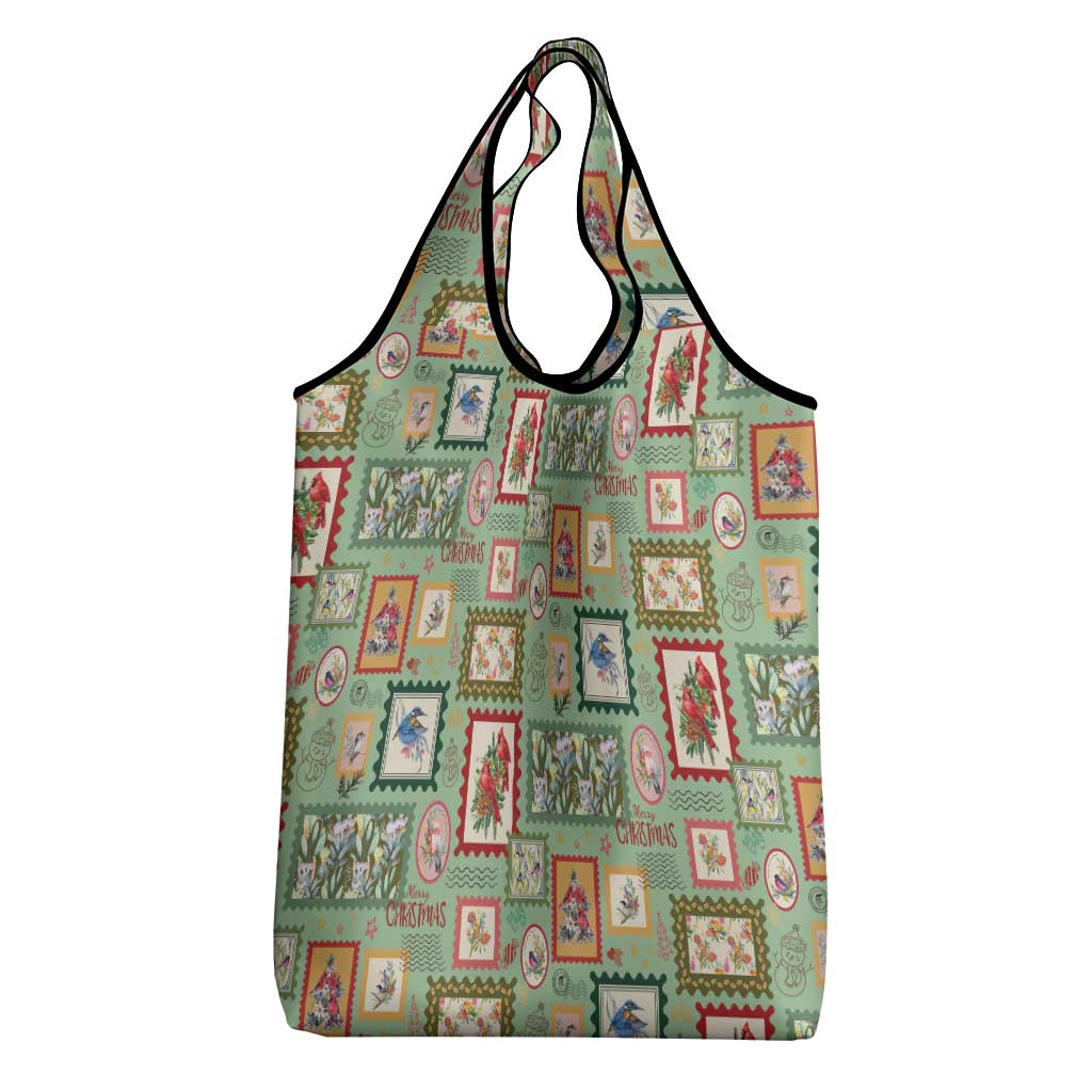 Aussie Birds Christmas La La Land Grocery Bag Green Vintage Stamp Edition - Aussie Hoodie