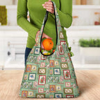 Aussie Birds Christmas La La Land Grocery Bag Green Vintage Stamp Edition - Aussie Hoodie