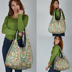 Aussie Birds Christmas La La Land Grocery Bag Green Vintage Stamp Edition - Aussie Hoodie
