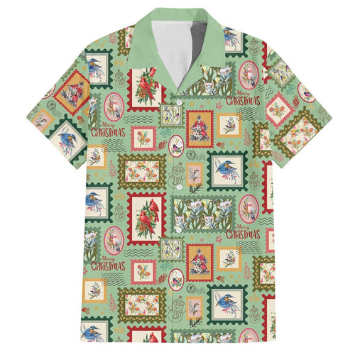 Aussie Birds Christmas La La Land Hawaiian Shirt Green Vintage Stamp Edition - Aussie Hoodie