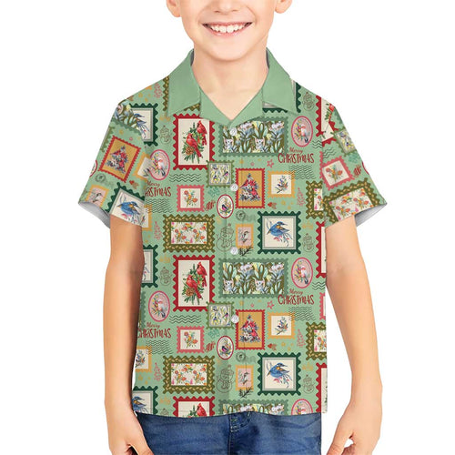 Aussie Birds Christmas La La Land Hawaiian Shirt Green Vintage Stamp Edition - Aussie Hoodie