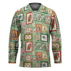 Aussie Birds Christmas La La Land Hockey Jersey Green Vintage Stamp Edition - Aussie Hoodie