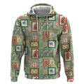 Aussie Birds Christmas La La Land Hoodie Green Vintage Stamp Edition - Aussie Hoodie