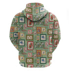 Aussie Birds Christmas La La Land Hoodie Green Vintage Stamp Edition - Aussie Hoodie