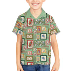 Aussie Birds Christmas La La Land Kid Hawaiian Shirt Green Vintage Stamp Edition - Aussie Hoodie