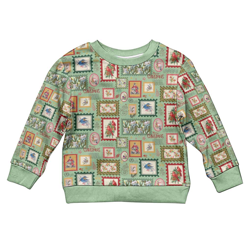 Aussie Birds Christmas La La Land Kid Ugly Christmas Sweater Green Vintage Stamp Edition - Aussie Hoodie