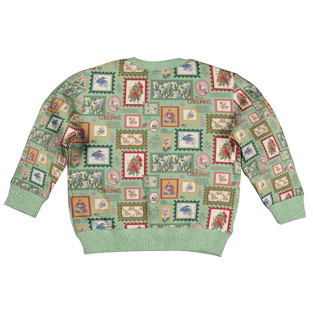 Aussie Birds Christmas La La Land Kid Ugly Christmas Sweater Green Vintage Stamp Edition - Aussie Hoodie