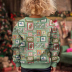 Aussie Birds Christmas La La Land Kid Ugly Christmas Sweater Green Vintage Stamp Edition - Aussie Hoodie