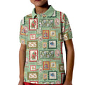 Aussie Birds Christmas La La Land Kid Polo Shirt Green Vintage Stamp Edition - Aussie Hoodie