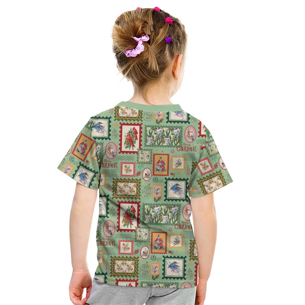 Aussie Birds Christmas La La Land Kid T Shirt Green Vintage Stamp Edition - Aussie Hoodie