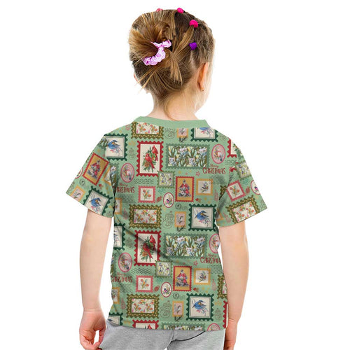 Aussie Birds Christmas La La Land Kid T Shirt Green Vintage Stamp Edition - Aussie Hoodie