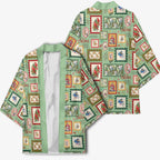 Aussie Birds Christmas La La Land Kimono Green Vintage Stamp Edition - Aussie Hoodie