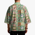 Aussie Birds Christmas La La Land Kimono Green Vintage Stamp Edition - Aussie Hoodie