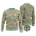 Aussie Birds Christmas La La Land Ugly Christmas Sweater Green Vintage Stamp Edition - Aussie Hoodie