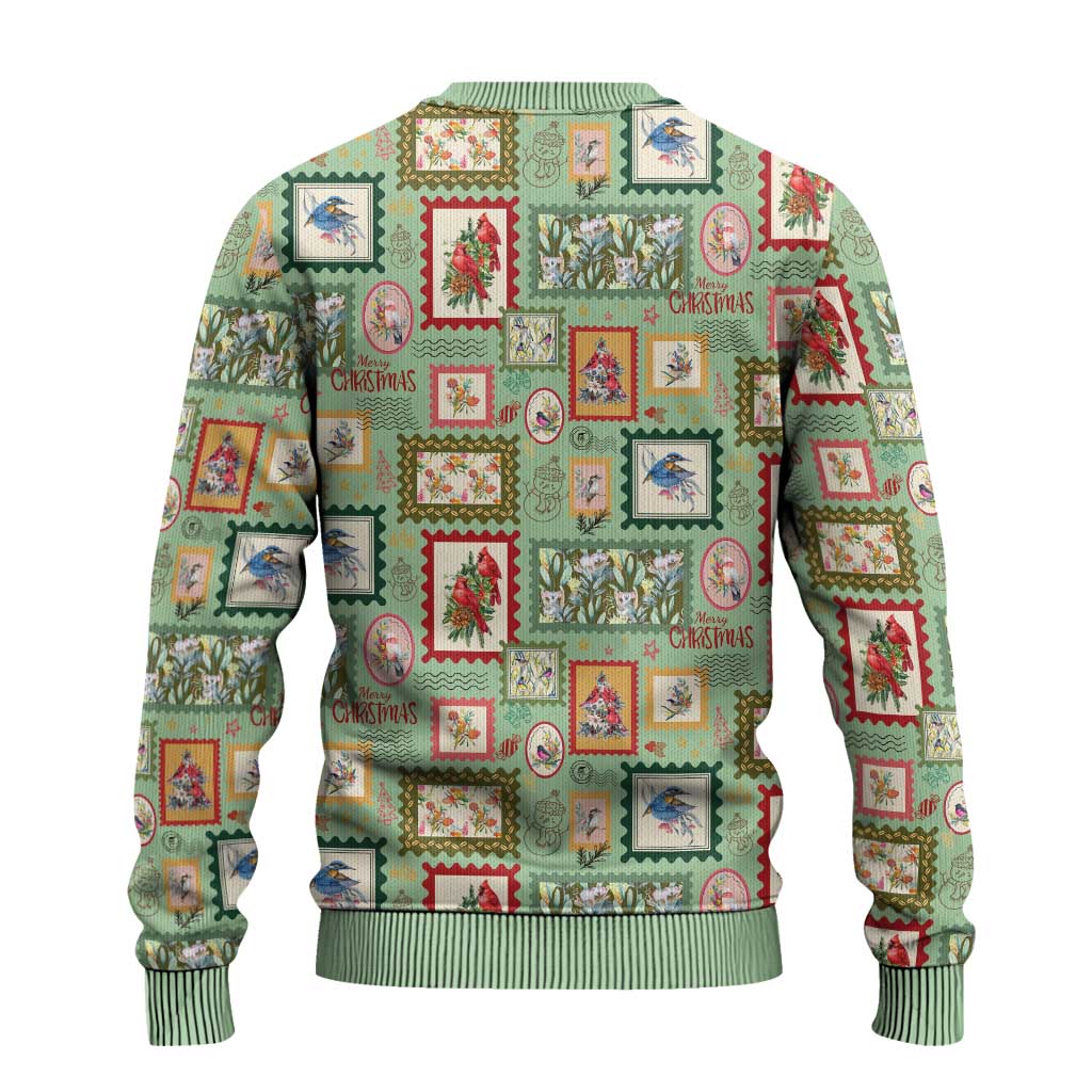 Aussie Birds Christmas La La Land Ugly Christmas Sweater Green Vintage Stamp Edition - Aussie Hoodie