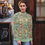 Aussie Birds Christmas La La Land Ugly Christmas Sweater Green Vintage Stamp Edition - Aussie Hoodie