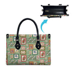 Aussie Birds Christmas La La Land Leather Bag Green Vintage Stamp Edition - Aussie Hoodie