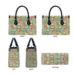 Aussie Birds Christmas La La Land Leather Bag Green Vintage Stamp Edition - Aussie Hoodie