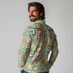 Aussie Birds Christmas La La Land Long Sleeve Polo Shirt Green Vintage Stamp Edition - Aussie Hoodie