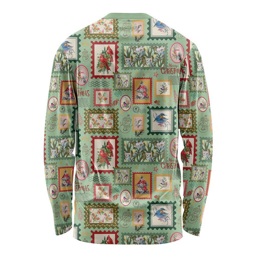 Aussie Birds Christmas La La Land Long Sleeve Shirt Green Vintage Stamp Edition - Aussie Hoodie