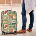 Aussie Birds Christmas La La Land Luggage Cover Green Vintage Stamp Edition - Aussie Hoodie