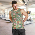 Aussie Birds Christmas La La Land Men Tank Top Green Vintage Stamp Edition - Aussie Hoodie