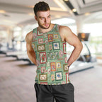Aussie Birds Christmas La La Land Men Tank Top Green Vintage Stamp Edition - Aussie Hoodie