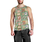 Aussie Birds Christmas La La Land Men Tank Top Green Vintage Stamp Edition - Aussie Hoodie