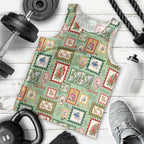 Aussie Birds Christmas La La Land Men Tank Top Green Vintage Stamp Edition - Aussie Hoodie