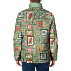 Aussie Birds Christmas La La Land Padded Jacket Green Vintage Stamp Edition - Aussie Hoodie