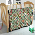 Aussie Birds Christmas La La Land Quilt Green Vintage Stamp Edition - Aussie Hoodie