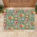 Aussie Birds Christmas La La Land Rubber Doormat Green Vintage Stamp Edition - Aussie Hoodie