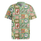 Aussie Birds Christmas La La Land Rugby Jersey Green Vintage Stamp Edition - Aussie Hoodie