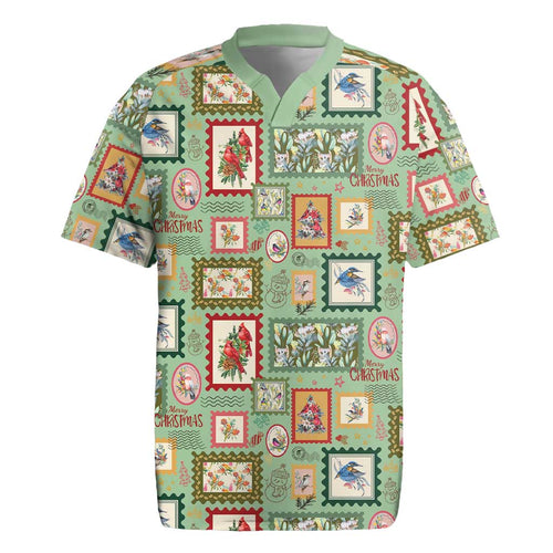 Aussie Birds Christmas La La Land Rugby Jersey Green Vintage Stamp Edition - Aussie Hoodie