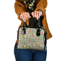 Aussie Birds Christmas La La Land Shoulder Handbag Green Vintage Stamp Edition - Aussie Hoodie