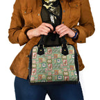 Aussie Birds Christmas La La Land Shoulder Handbag Green Vintage Stamp Edition - Aussie Hoodie