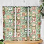 Aussie Birds Christmas La La Land Skinny Tumbler Green Vintage Stamp Edition - Aussie Hoodie