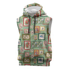Aussie Birds Christmas La La Land Sleeveless Hoodie Green Vintage Stamp Edition - Aussie Hoodie