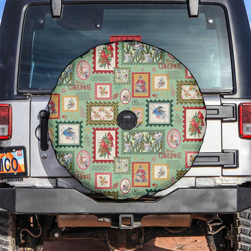 Aussie Birds Christmas La La Land Spare Tire Cover Green Vintage Stamp Edition - Aussie Hoodie