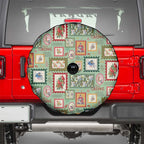 Aussie Birds Christmas La La Land Spare Tire Cover Green Vintage Stamp Edition - Aussie Hoodie