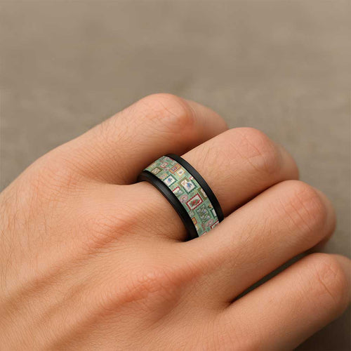 Aussie Birds Christmas La La Land Spinner Ring Green Vintage Stamp Edition - Aussie Hoodie