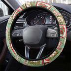 Aussie Birds Christmas La La Land Steering Wheel Cover Green Vintage Stamp Edition - Aussie Hoodie