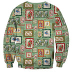 Aussie Birds Christmas La La Land Sweatshirt Green Vintage Stamp Edition - Aussie Hoodie