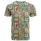 Aussie Birds Christmas La La Land T Shirt Green Vintage Stamp Edition - Aussie Hoodie