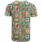 Aussie Birds Christmas La La Land T Shirt Green Vintage Stamp Edition - Aussie Hoodie